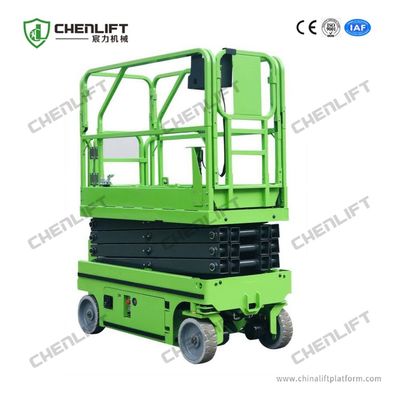 Working Height Max 12m Electric Self Propelled Vertical Lift Platform of 320kg Loading Capacity