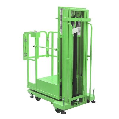 10FT Semi Electric Order Picker Warehouse Lifting Equipment High Efficiency