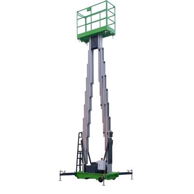 Double Mast Manual Pushing Vertical Lifting Platform For 10m Platform Height
