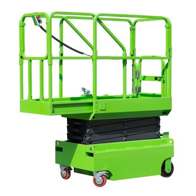 Semi Electric Mobile Mini Scissor Lift 3.9 Meters Height For Warehouse