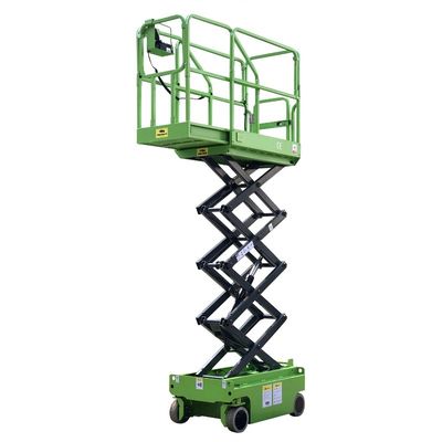 MX300S Self Propelled Hydraulic Scissor Lift Platform Green Color Long Life