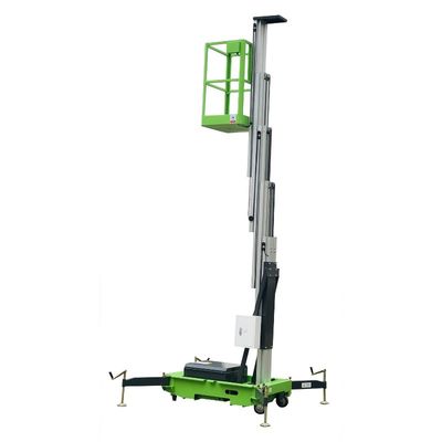 9 Meters Mobile Single Mast Aerial Work Platform ,  Electric Vertical Lift