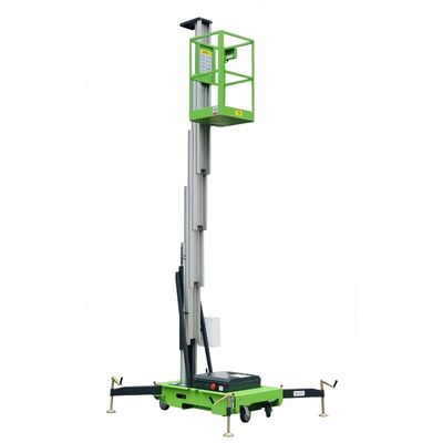 8 Meters Single Mast Vertical Lifting Platform 130kg Load Easy Moving