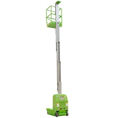 8m Working Height Vertical Lifting Platform , Single Mast Aerial Work Platform