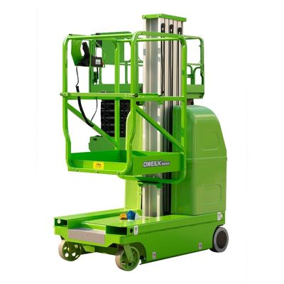 8m Working Height Vertical Lifting Platform , Single Mast Aerial Work Platform