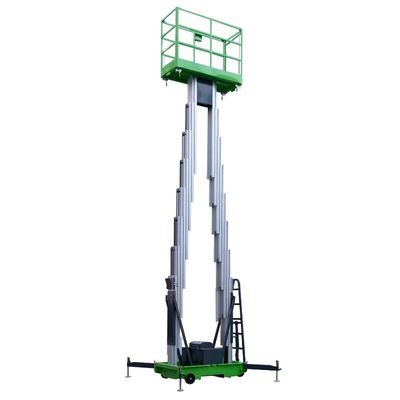 Customizable Hydraulic Lift Platform 10m Double Mast Loading Capacity 200kg