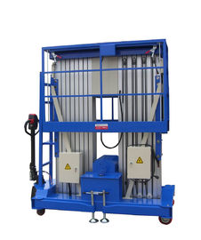 10m 200KG Loading Capacity Aluminum Aerial Work Platform with Double Mast