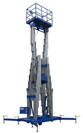 16m Aluminum Multi Mast Aerial Work Platform 150Kg Loading Over load protection