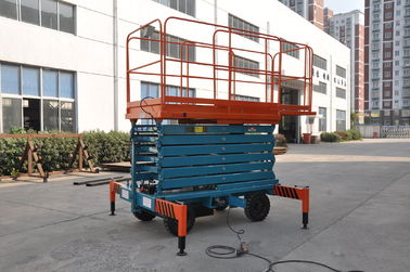 Electric Motorized Scissor Lift with 11m Platform Height for Shopping Mall