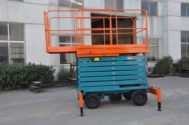 11m Manual Pushing Mobile Scissor Lift  Loading 450kg