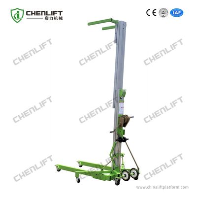 Portable Manual Material Lift 5 Meters Load Platform With 200Kg Rated Load