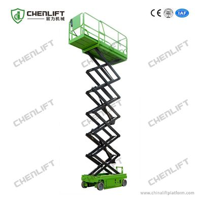Aerial Work Platform Self Propelled Scissor Lift 6m 8m 230kg Loading Capacity with Extension Table