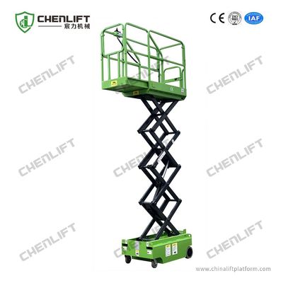 Mini Self Propelled Scissor Lift MEWP 3 Meters Electric Mobile Scissor Lift 240kg Loading Capacity