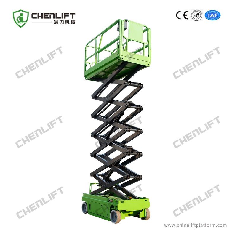 10m Platform Height 230kg Load Scissor Lift Self Propelled With Extension Platform