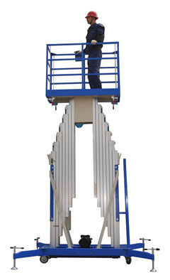 12 Workshops Industrial Mobile Aerial Work Platform With Pulling Device , 200Kg
