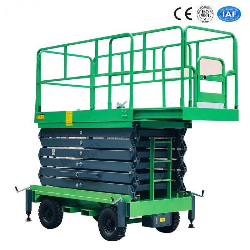 500Kg Loading Capacity Hydraulic Lift Platform 12m Height Mobile Scissor Elevating Lift