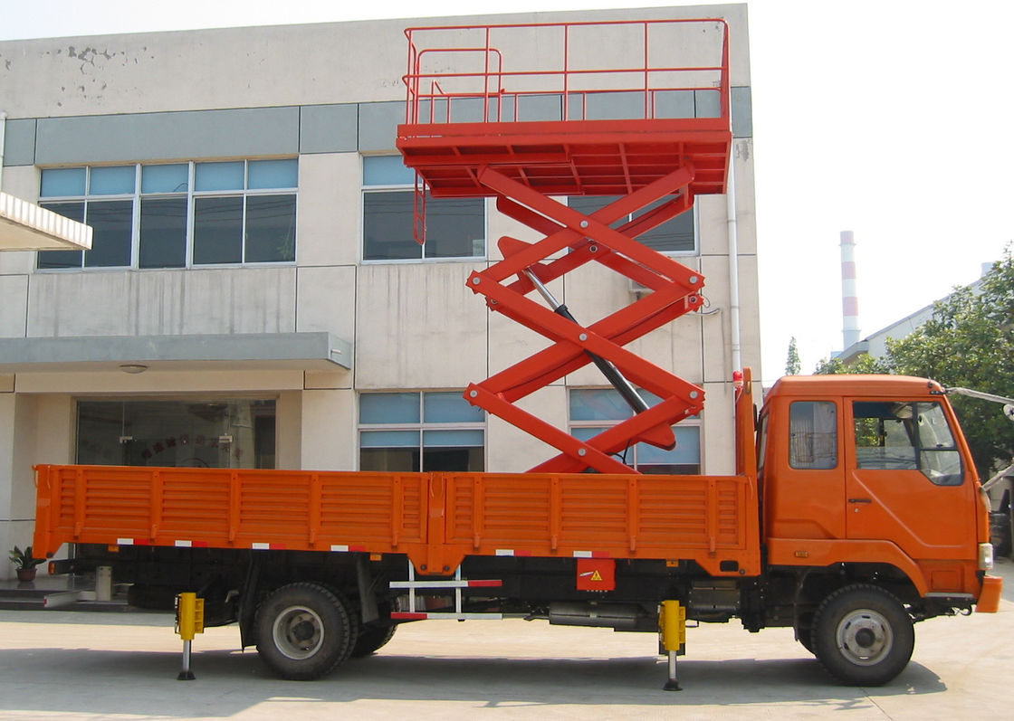 16M Truck Mounted Scissor Lift Aerial Work Platform 300Kg Loading for Hotel Exhibition Hall​
