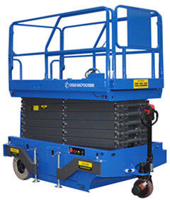 6m Height Mobile Scissor Lift with Motorized Device of Loading Capacity 300kg